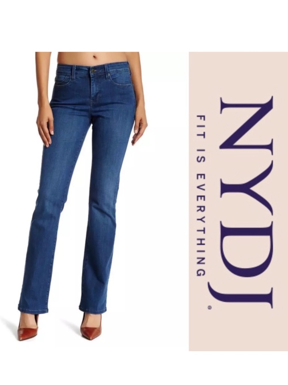 NWT NYDJ Mini Boot Cut Jeans Slimming Fit Lift Tuck 14W